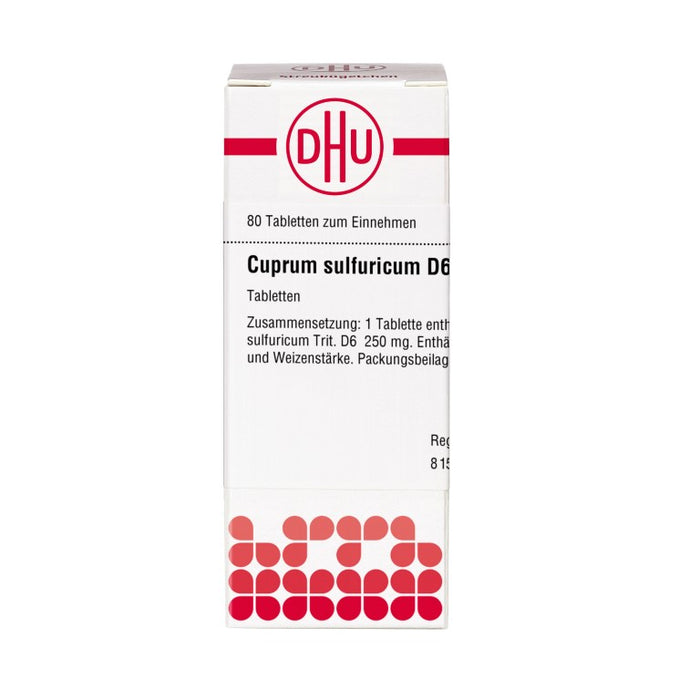 DHU Cuprum sulfuricum D6 Tabletten, 80 pc Tablettes