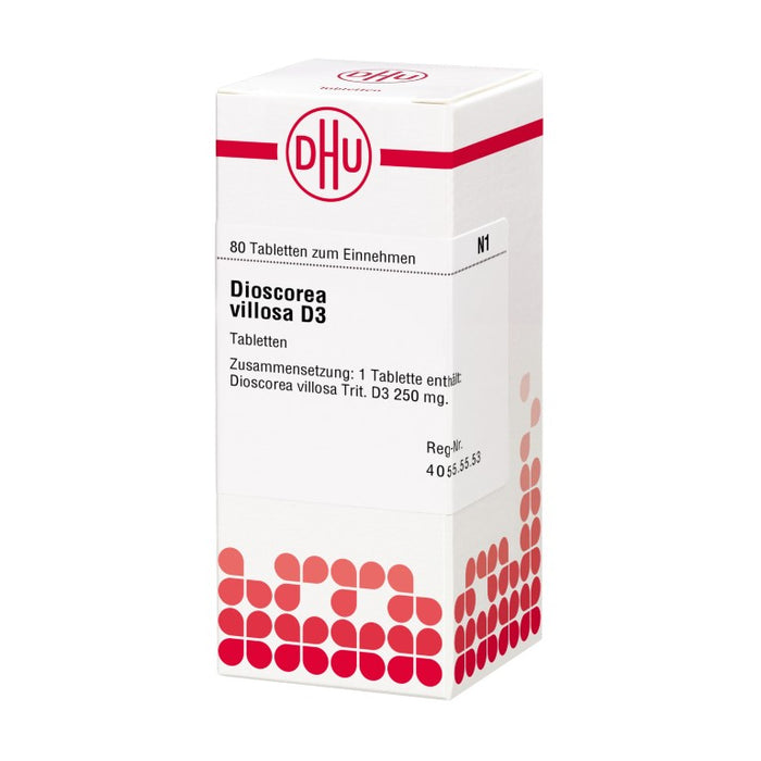 Dioscorea villosa D3 DHU Tabletten, 80 St. Tabletten