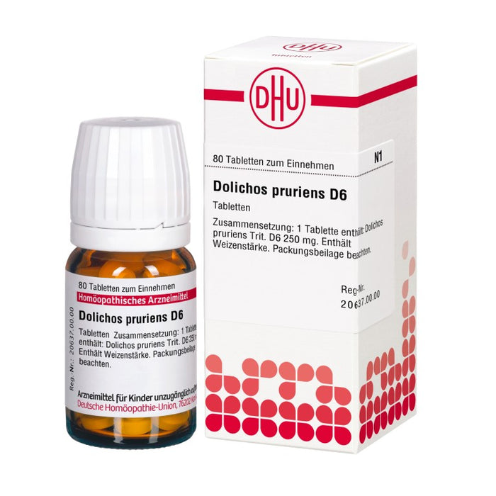 DHU Dolichos pruriens D6 Tabletten, 80 pcs. Tablets