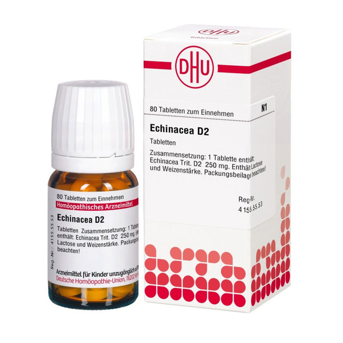 Echinacea HAB D2 DHU Tabletten, 80 St. Tabletten