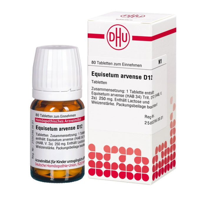 Equisetum arvense D12 DHU Tabletten, 80 St. Tabletten