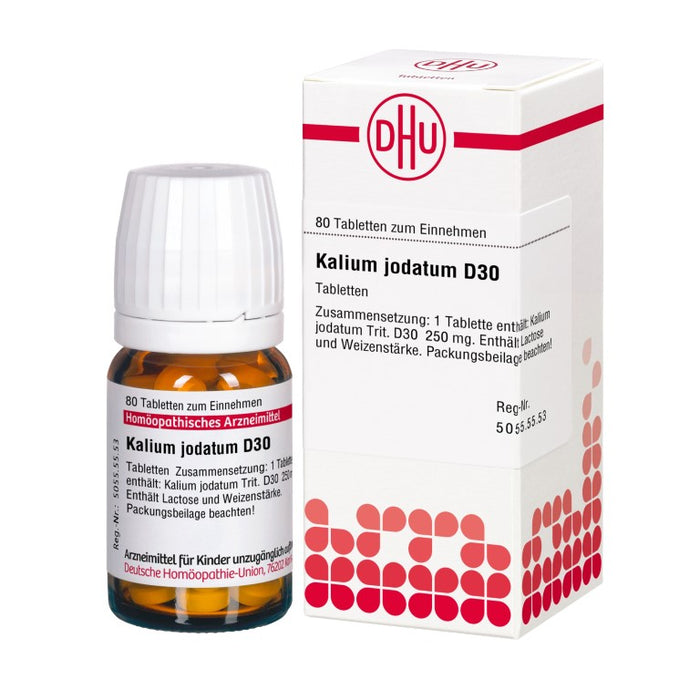 DHU Kalium jodatum D30 Tabletten, 80 St. Tabletten