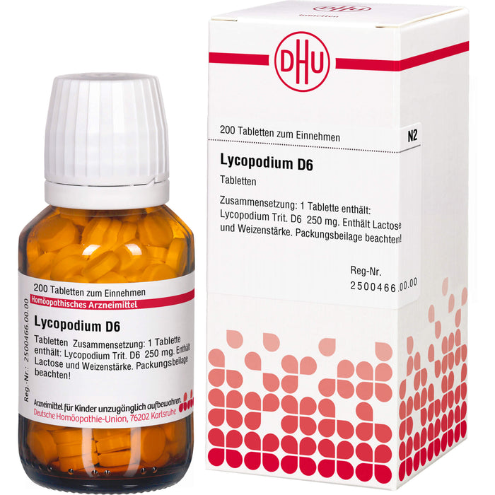 DHU Lycopodium D6 Tabletten, 200 St. Tabletten