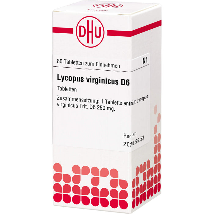 DHU Lycopus virginicus D6 Tabletten, 80 pcs. Tablets