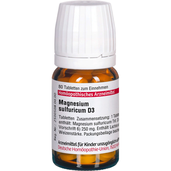 DHU Magnesium sulfuricum D3 Tabletten, 80 St. Tabletten