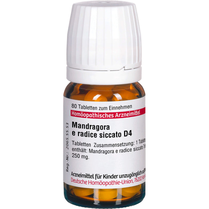 DHU Mandragora e radice siccato D4 Tabletten, 80 St. Tabletten