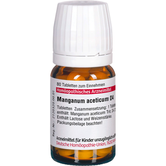 DHU Manganum aceticum D4 Tabletten, 80 St. Tabletten