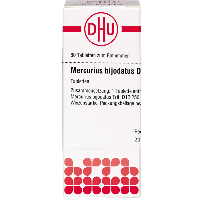 DHU Mercurius bijodatus D12 Tabletten, 80 St. Tabletten