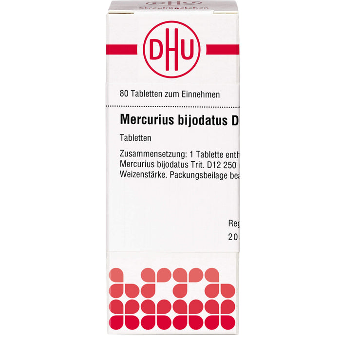 DHU Mercurius bijodatus D12 Tabletten, 80 pcs. Tablets