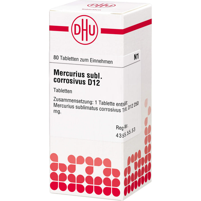 DHU Mercurius sublimatus corrosivus D12 Tabletten, 80 St. Tabletten