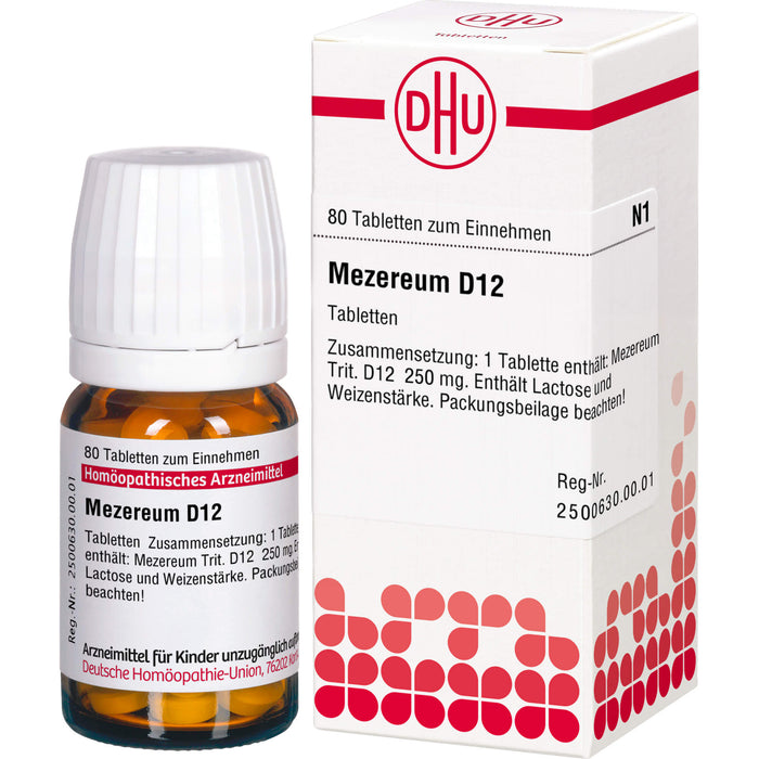 DHU Mezereum D12 Tabletten, 80 pc Tablettes