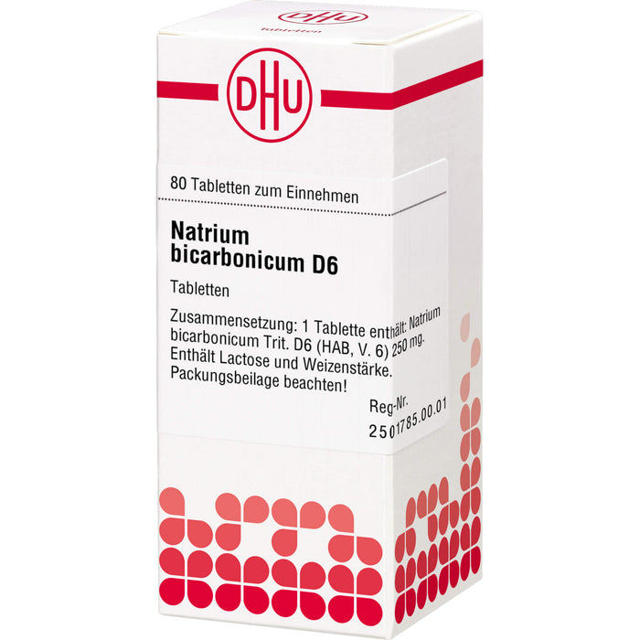 DHU Natrium bicarbonicum D6 Tabletten, 80 pc Tablettes