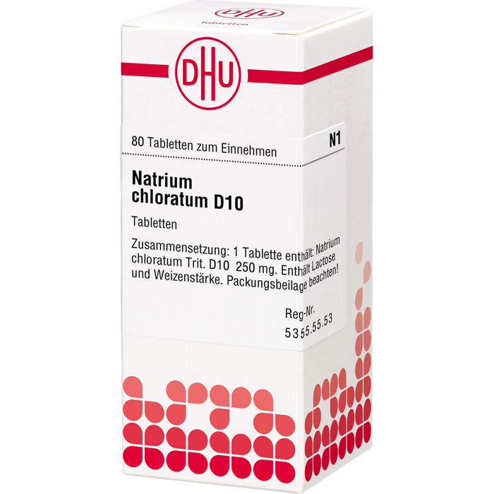 Natrium chloratum D10 DHU Tabletten, 80 St. Tabletten