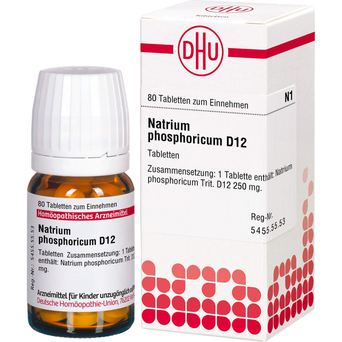 DHU Natrium phosphoricum D12 Tabletten, 80 St. Tabletten