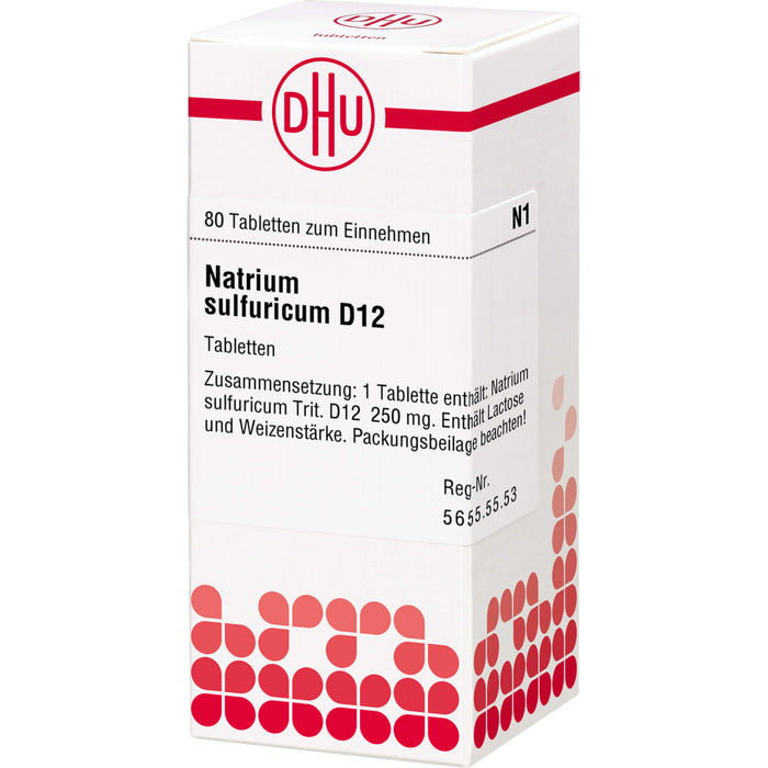 DHU Natrium sulfuricum D12 Tabletten, 80 pcs. Tablets