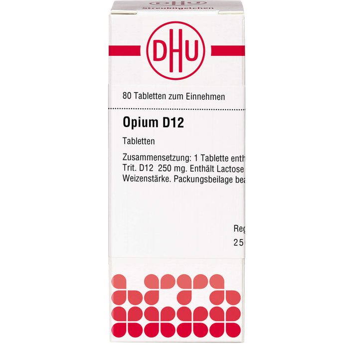 DHU Opium D12 Tabletten, 80 St. Tabletten