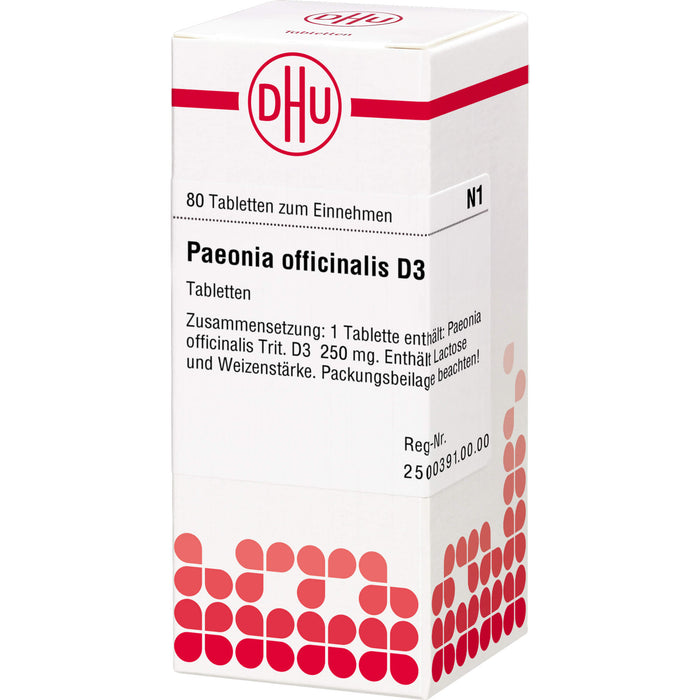 DHU Paeonia officinalis D3 Tabletten, 80 pc Tablettes