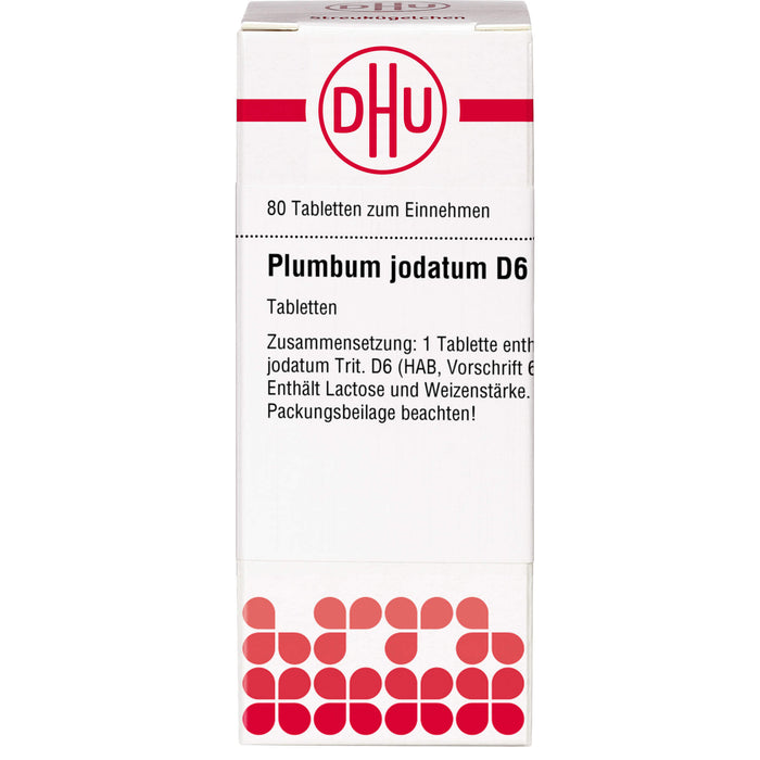 Plumbum jodatum D6 DHU Tabletten, 80 St. Tabletten