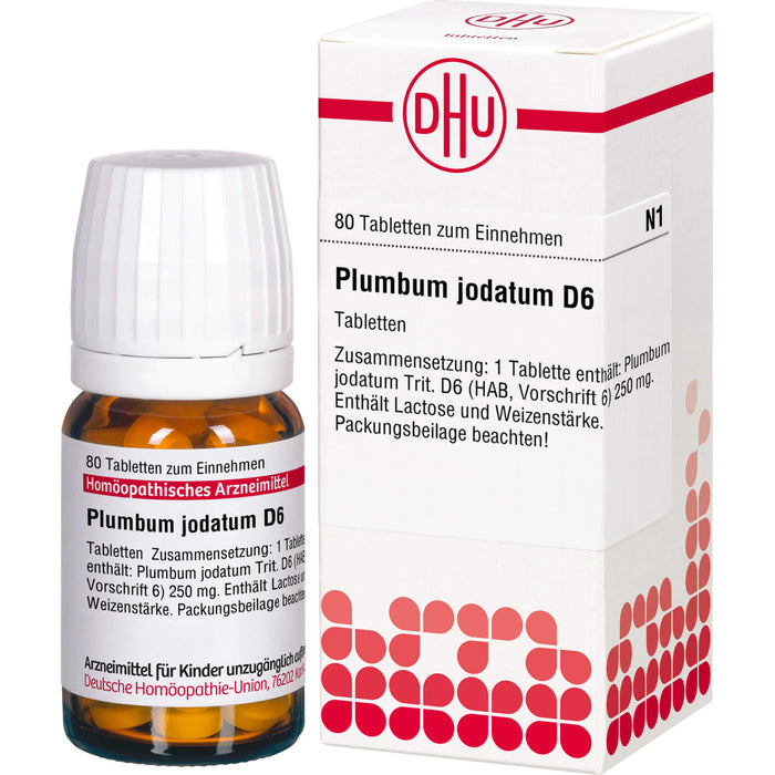 Plumbum jodatum D6 DHU Tabletten, 80 St. Tabletten