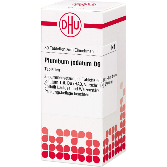 Plumbum jodatum D6 DHU Tabletten, 80 St. Tabletten