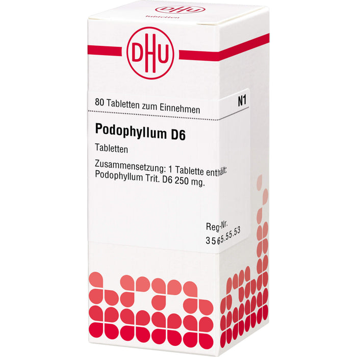 DHU Podophyllum D6 Tabletten, 80 pc Tablettes