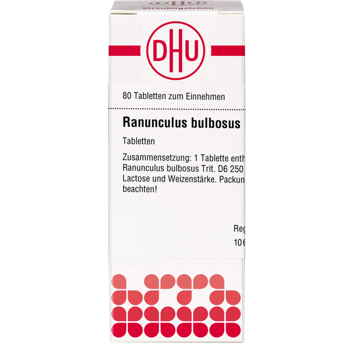 DHU Ranunculus bulbosus D6 Tabletten, 80 pc Tablettes