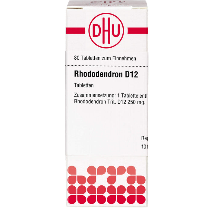 Rhododendron D12 DHU Tabletten, 80 St. Tabletten