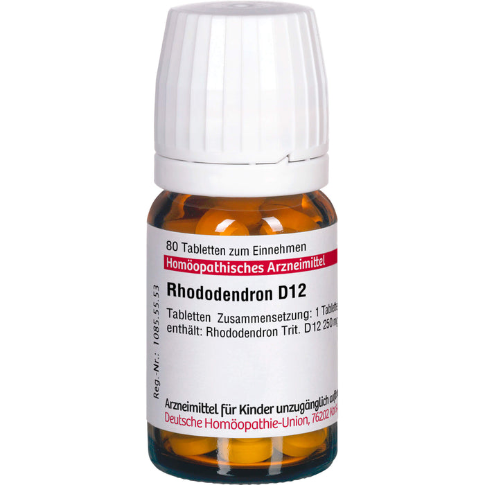 DHU Rhododendron D12 Tabletten, 80 pc Tablettes