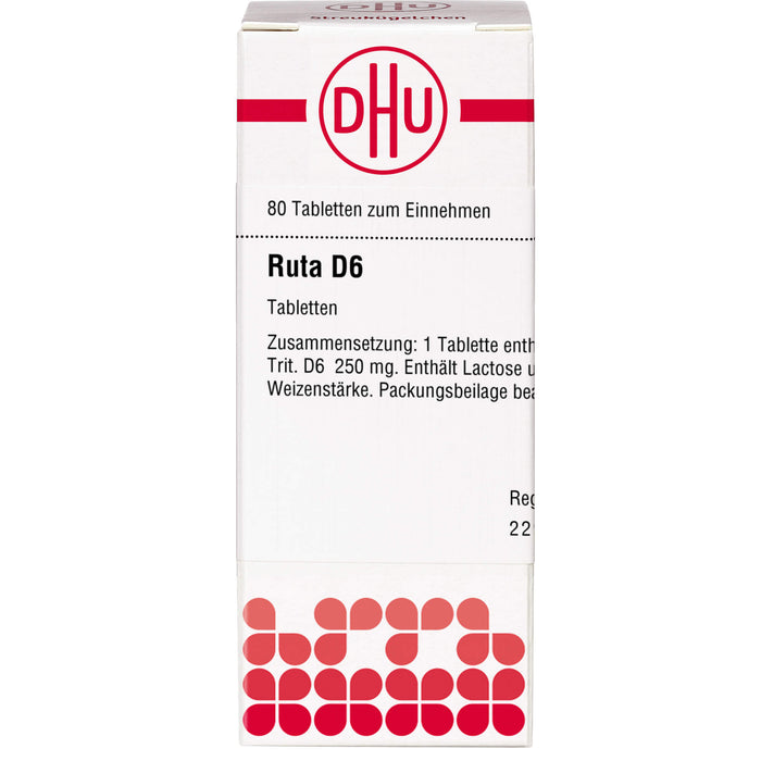 DHU Ruta D6 Tabletten, 80 pc Tablettes