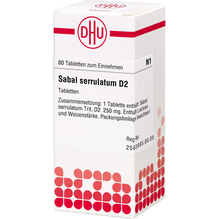 DHU Sabal serrulatum D2 Tabletten, 80 pc Tablettes