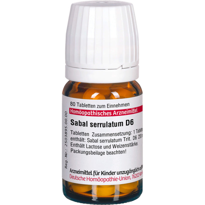 DHU Sabal serrulatum D6 Tabletten, 80 pc Tablettes