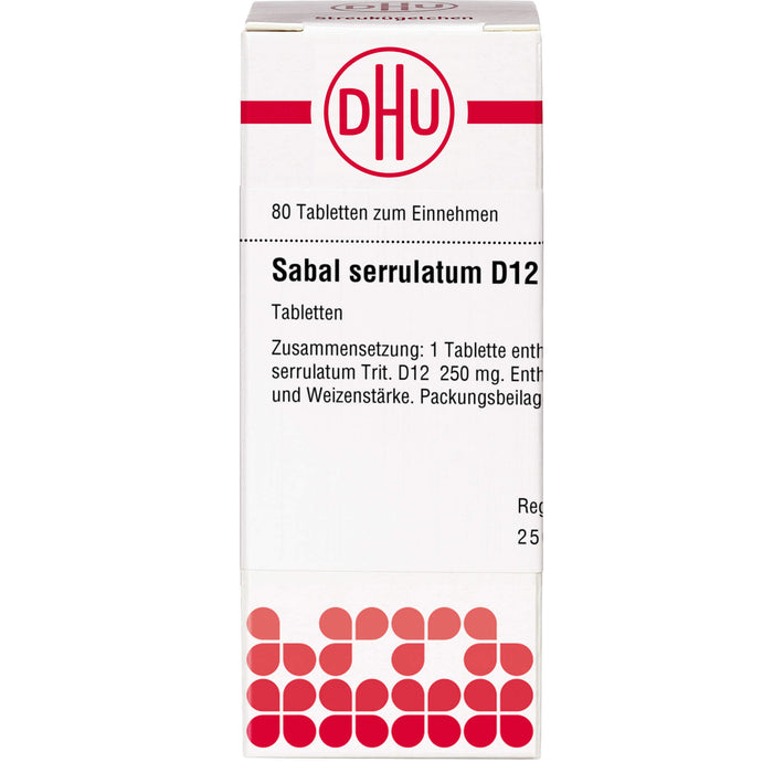 Sabal serrulatum D12 DHU Tabletten, 80 St. Tabletten