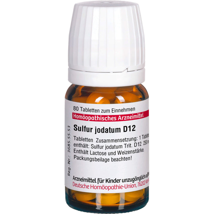 Sulfur jodatum D12 DHU Tabletten, 80 St. Tabletten