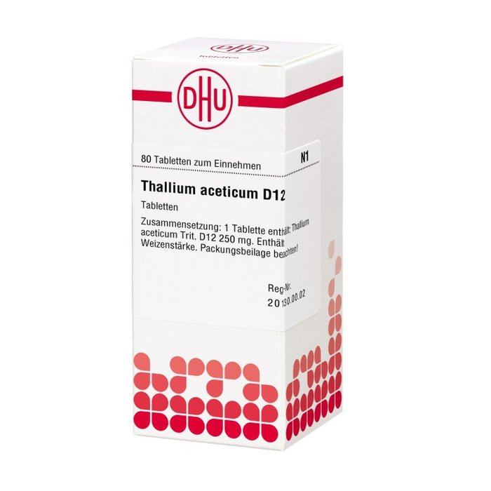 DHU Thallium aceticum D12 Tabletten, 80 St. Tabletten