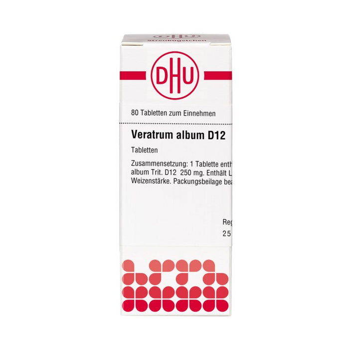 DHU Veratrum album D12 Tabletten, 80 pc Tablettes