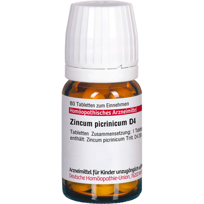 Zincum picrinicum D4 DHU Tabletten, 80 St. Tabletten