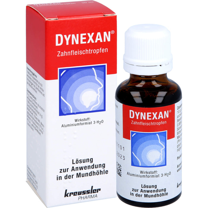 Dynexan Zahnfleischtropfen bei leichten Entzündungen im Mundraum, 30 ml Solution