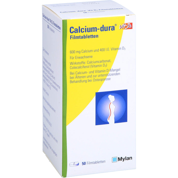 Calcium-dura Vit D3 Filmtabletten, 50 St FTA