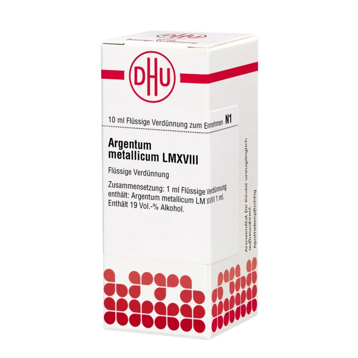 Argentum metallicum LM XVIII DHU Dilution, 10 ml Lösung