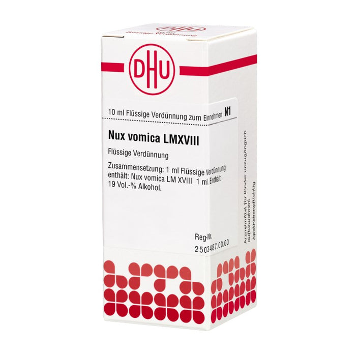 DHU Nux vomica LM XVIII Dilution, 10 ml Lösung