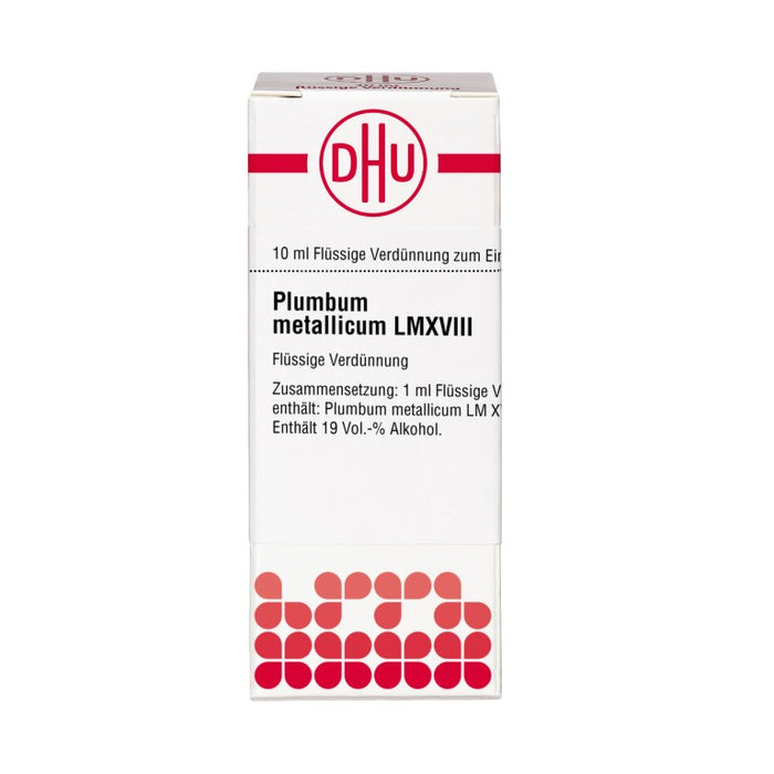 Plumbum metallicum LM XVIII DHU Dilution, 10 ml Lösung