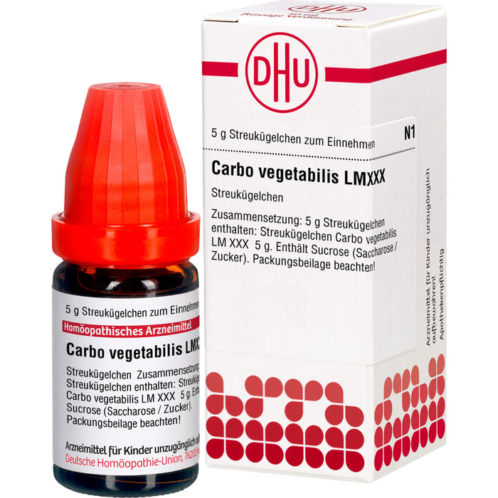 DHU Carbo vegetabilis LM XXX Streukügelchen, 5 g Globules