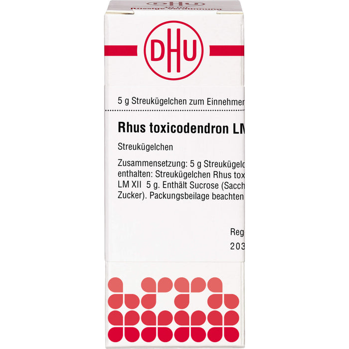 DHU Rhus toxicodendron LM XII Streukügelchen, 5 g Globuli