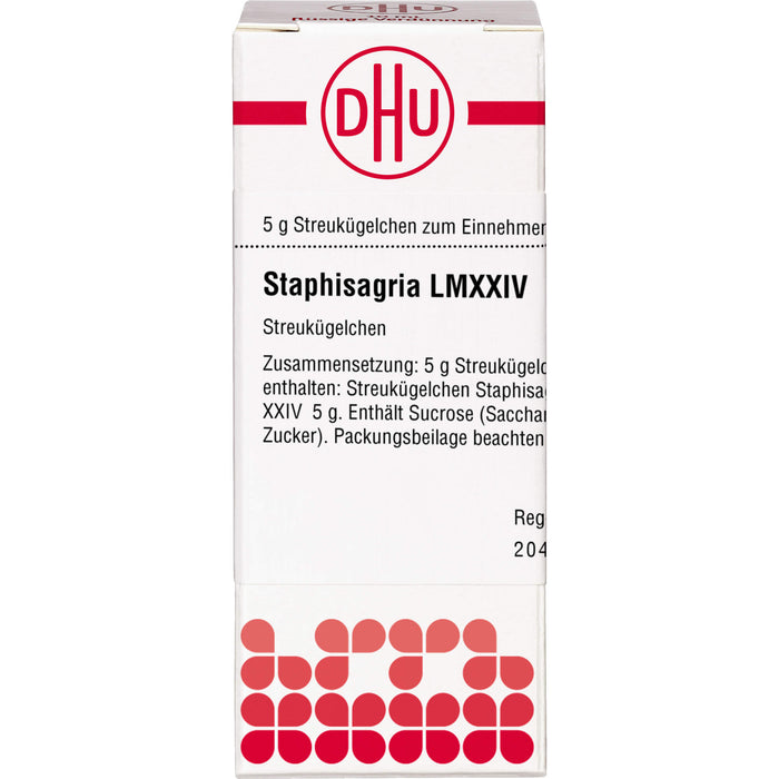 DHU Staphisagria LM XXIV Streukügelchen, 5 g Globules