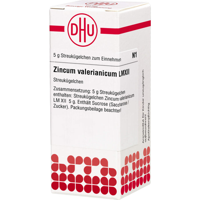 DHU Zincum valerianicum LM XII Streukügelchen, 5 g Globules