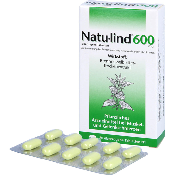 Natu-lind 600 mg, überzogene Tabletten, 20 St UTA