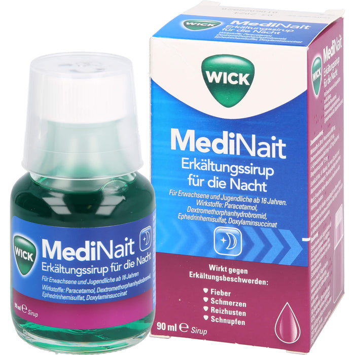 WICK MediNait Erkältungssirup, 90 ml Lösung