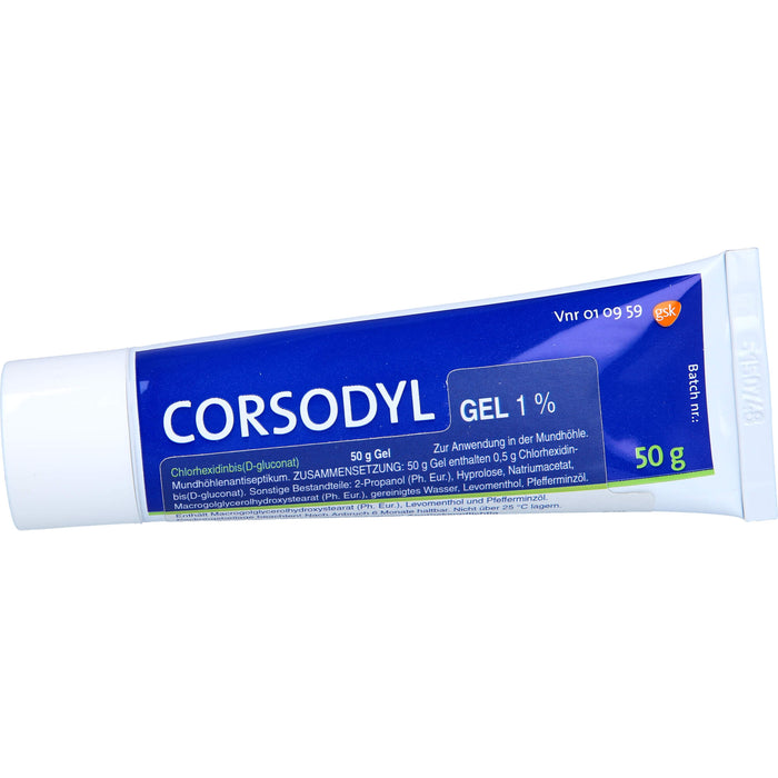 CORSODYL antiseptisches Gel 1 % zur Anwendung in der Mundhöhle, 50 g Gel