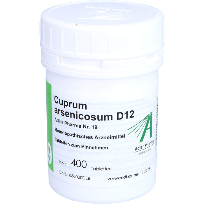 Biochemie Adler 19 Cuprum arsenicosum D12 Tbl., 400 St TAB