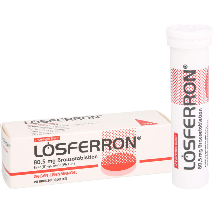 LOSFERRON Brausetabletten gegen Eisenmangel, 20 pcs. Tablets